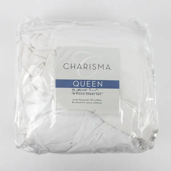 Charisma Queen Size Mattress Pad, Polyester, #45025 