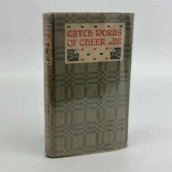 1909 Catch Words of Cheer New Series Sara Hubbard Antique Book