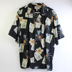 Jamaica Jaxx Men's M 100% Silk Floral Button Up Casual Hawaiian Shirt