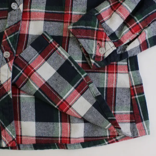 Tlxo Women's XL Multicolor Plaid Long Sleeve Flannel Button Up Shirt