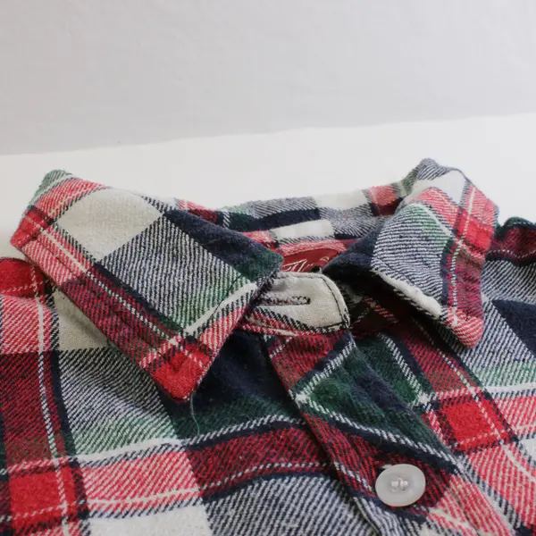 Tlxo Women's XL Multicolor Plaid Long Sleeve Flannel Button Up Shirt