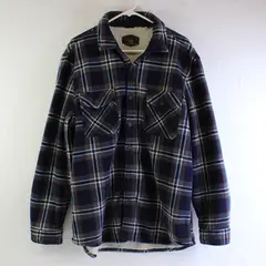 Freedom Foundry Men's XL Blue Plaid /Tan Sherpa Lined Button Up Fleece Jacket