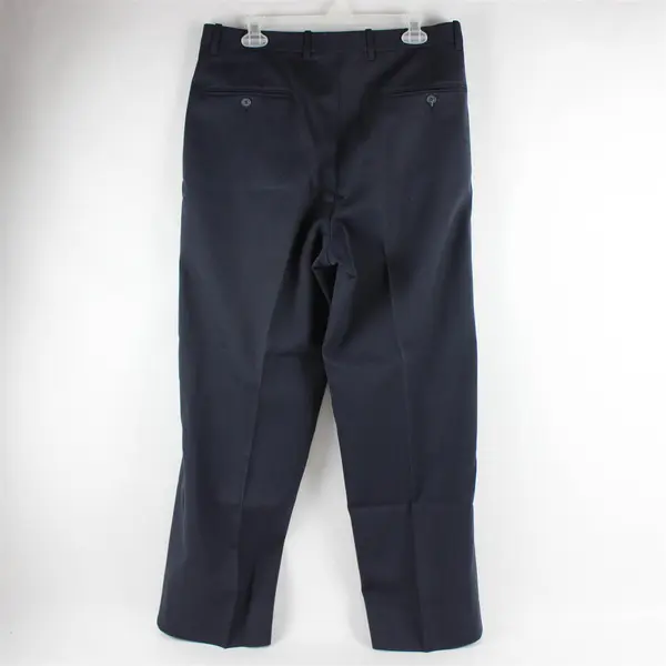 Riviera Design II Men's 34 Blue Pleated Front Dress Pants - 100% Wool