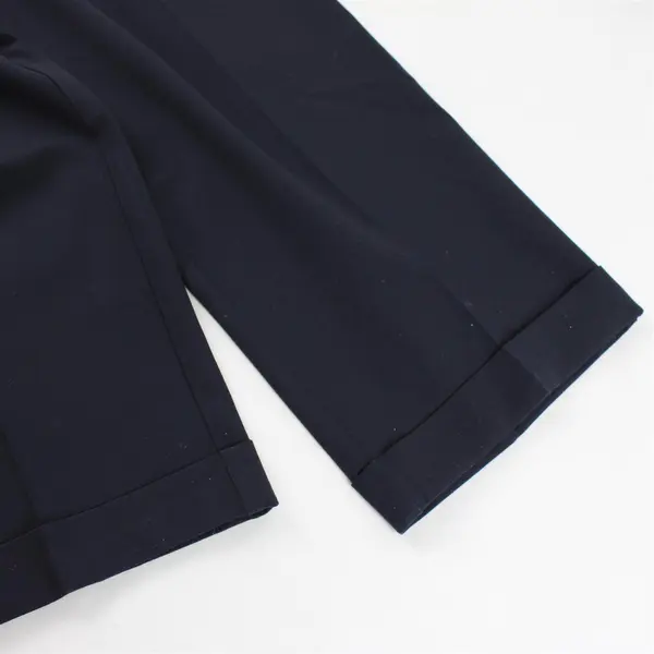 Dockers Men's 32x32 Navy Straight Leg Stain Defender Pleated Front Dress Pants