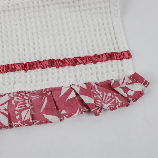 Pair of White and Pink Flamingo T-Towels