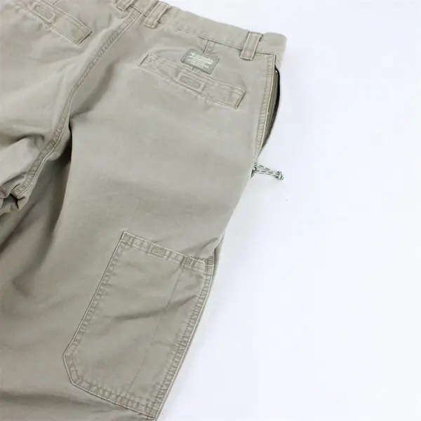 Columbia Men's 32x32 Beige Chino Hiking/Fishing Zipper Pocket Outdoor Pants