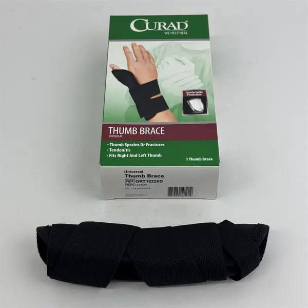 Curad Universal Thumb Brace 18220D Fits Right and Left Thumb