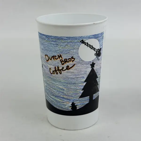 Lot of 3 Dixie Collectibles Dutch Bros Coffee Plastic Kid's Cups