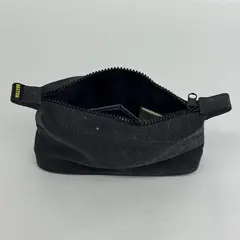 Small Rexton Black Canvas Bag Travel Makeup Tool Zipper