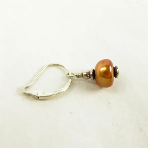 Lot of 2 Pairs Vintage Dangle Earrings Faux Pearl & Gold Pearl Hook