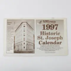 Vintage 1997 Historic St. Joseph MO Calendar News Press Newspaper Old Photos