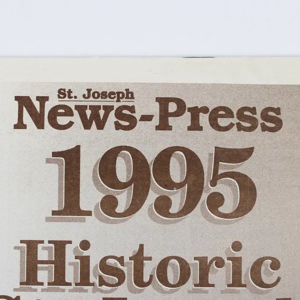 Vintage 1995 Historic St. Joseph MO Calendar News Press Newspaper Old Photos