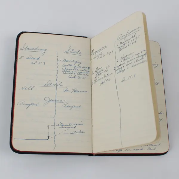 Vintage 1940s Notebook Bible Study Notes Handwritten Barbara Boyden