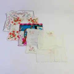 Lot of 5 Vintage Unbranded Ladies Handkerchiefs - Multiple Patterns and Sizes