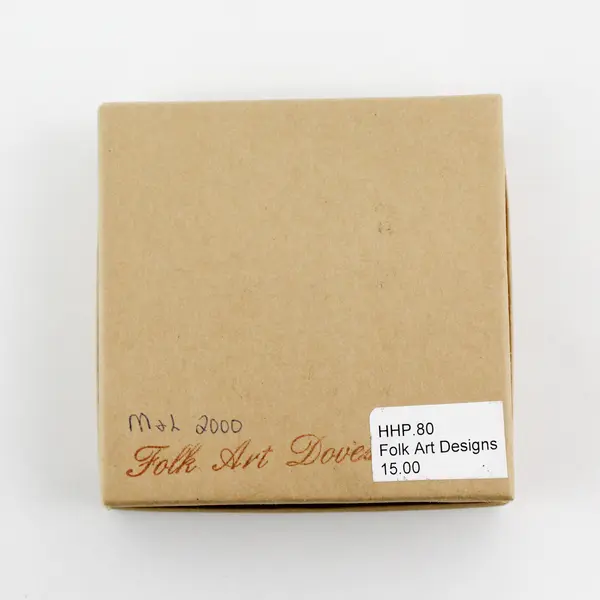 Vintage Hooven & Hooven Porcelain Ornament Two Doves In A Tree W/ box