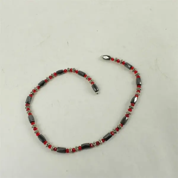 Magnetic Hematite Red Beaded Bracelet