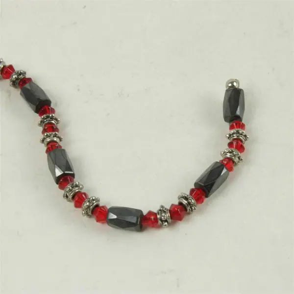 Magnetic Hematite Red Beaded Bracelet