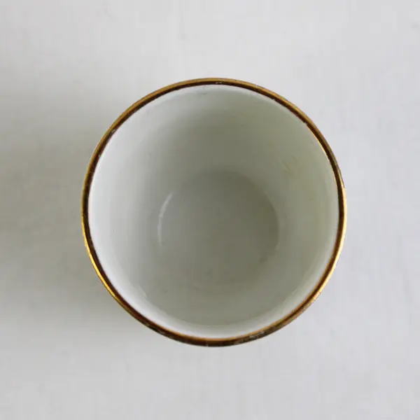 Carrigaline Irish Pottery Shamrock "From Ireland" With Gold Trim Small Cup Decor