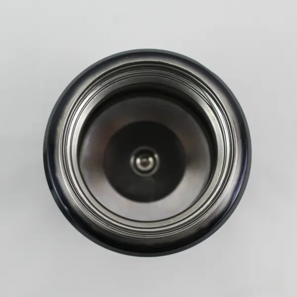 Thermos  Black Stainless Steel Insulated 16 Oz Thermos With Silver Cup Lid