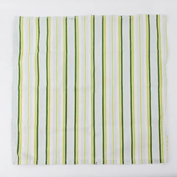 Hen House Linens Green/Yellow Striped Kitchen Towel 100% Cotton 20" x 20"