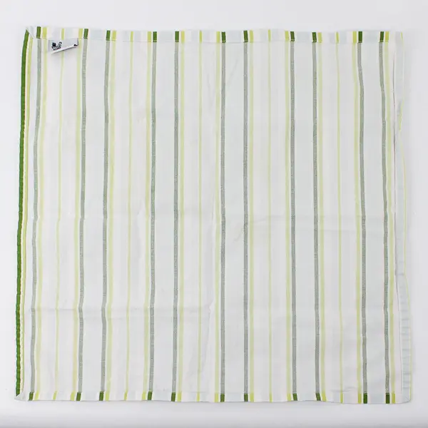 Hen House Linens Green/Yellow Striped Kitchen Towel 100% Cotton 20" x 20"