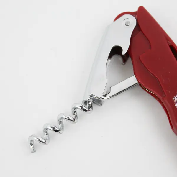 McMinnville, Oregon Fire Department Red Plastic Corkscrew With Foil Cutter