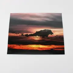 Vintage Color Photo Oregon Coast Sunset Waves Rocks 11X14