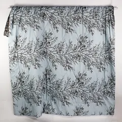 VCNY Blue/Brown Tree Pattern Home Bed Comforter 99" x 85" Y2K