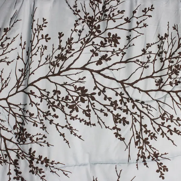 VCNY Blue/Brown Tree Pattern Home Bed Comforter 99" x 85" Y2K