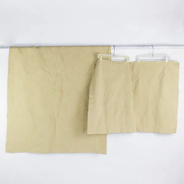 Lot Of 3 The Company Store Butter Yellow Queen 2 Shams, 1 Comforter