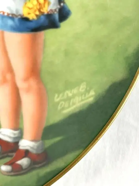 1976 Limited Edition "Flowers For Mother" Plate Leslie Demille #406/7500