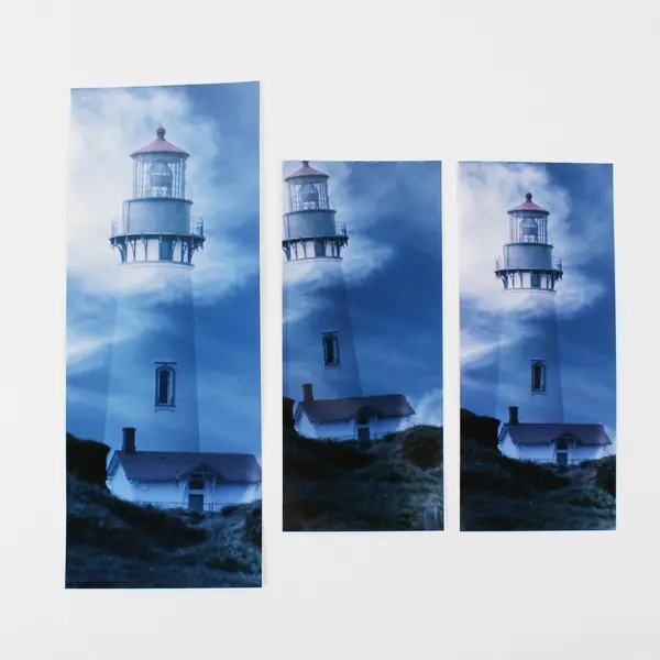 Lot Of 4 Vintage Yaquina Head Lighthouse Photo Prints Newport Oregon Coast 1987