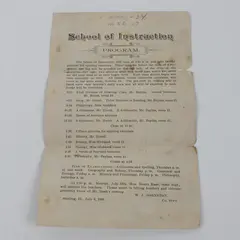 Sterling Illinois 1891 School Of Instruction Program Teacher Training