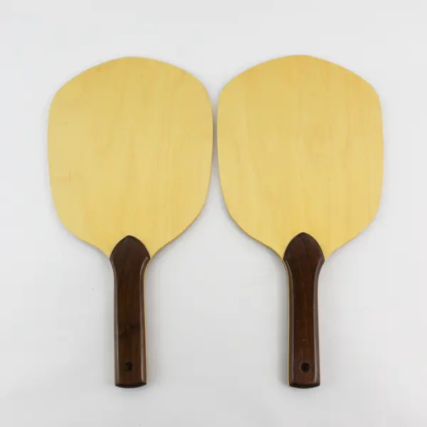 Pair Wood Paddles Blade Frescobol Beach Bats Table Tennis One Labeled Maharajahh