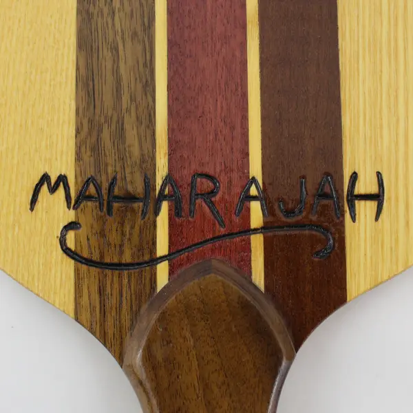 Pair Wood Paddles Blade Frescobol Beach Bats Table Tennis One Labeled Maharajahh