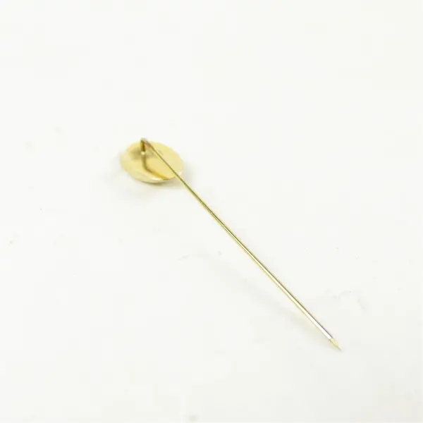Gold Tone Letter E Lapel Pin Brooch Initial E 2.5in