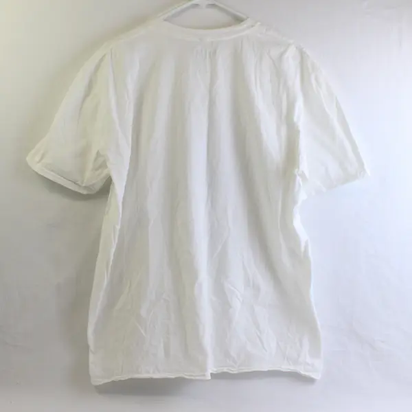 Words N Cups Men's XL White 100% Cotton Graphic T-Shirt