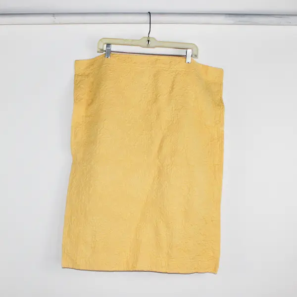 Lot Of 2 The Company Store Butter Yellow Pillow Shams 100% Cotton 24" x 30"