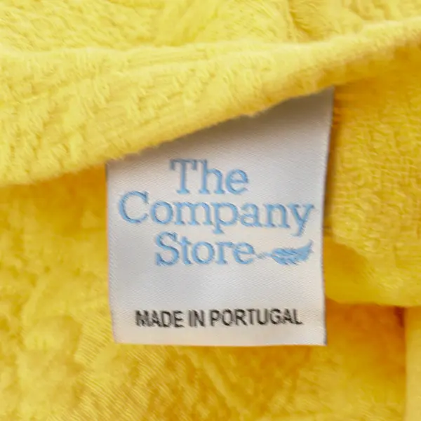 Lot Of 2 The Company Store Butter Yellow Pillow Shams 100% Cotton 24" x 30"