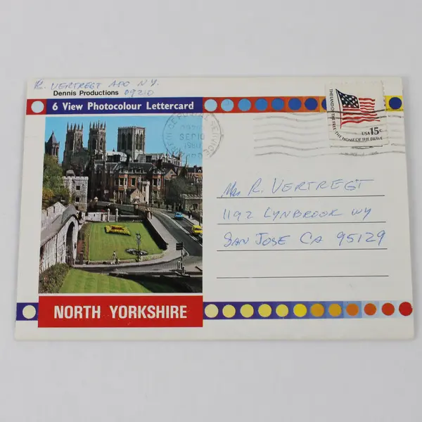 Vintage North Yorkshire England 6 View Photocolour Lettercard 1980