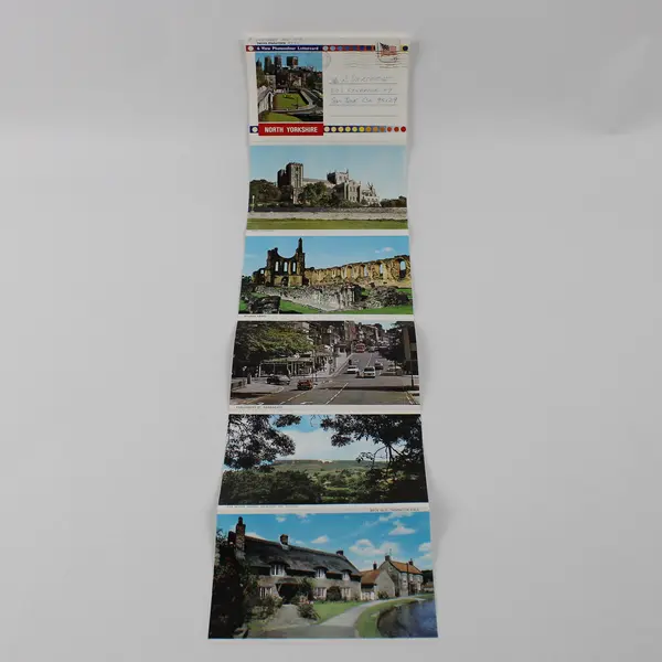 Vintage North Yorkshire England 6 View Photocolour Lettercard 1980