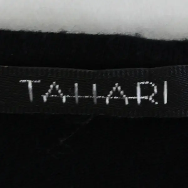 Tahari Women's L Black Tie Drape Neck Stretch Tank Top