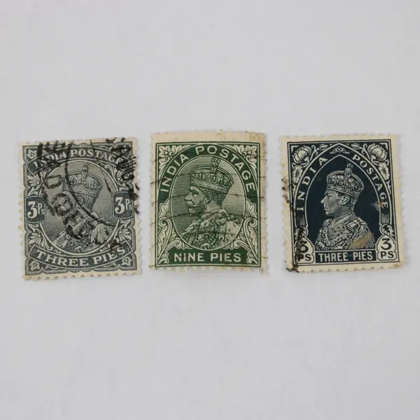 Lot Of 9 India King George V George VI Stamps Used Canceled