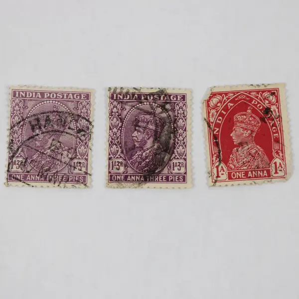 Lot Of 9 India King George V George VI Stamps Used Canceled