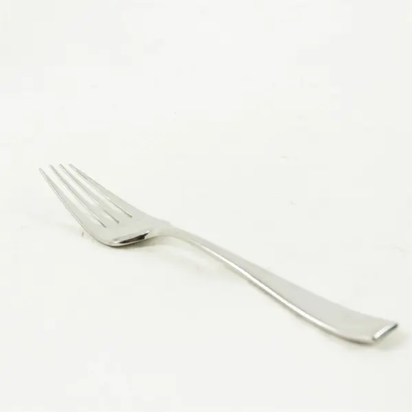 Lot of 2 Oneida Moda Medium Solid Stainless Cold Meat Serving Forks 9in