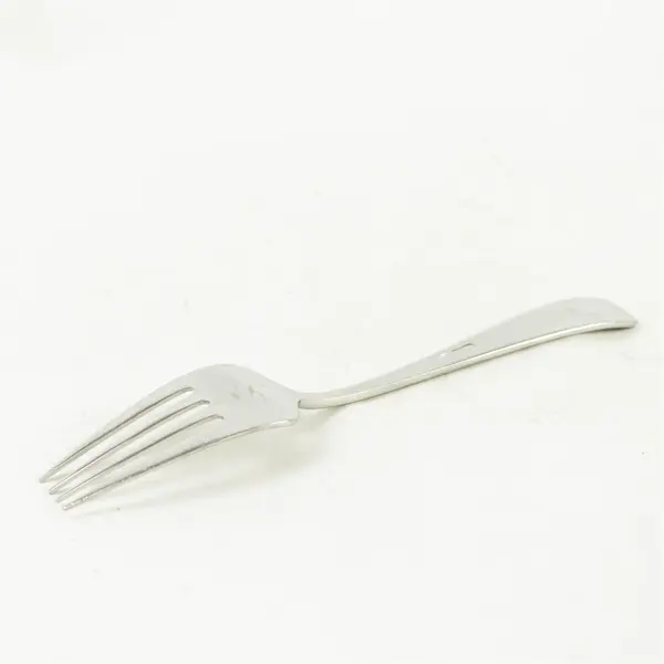 Lot of 2 Oneida Moda Medium Solid Stainless Cold Meat Serving Forks 9in