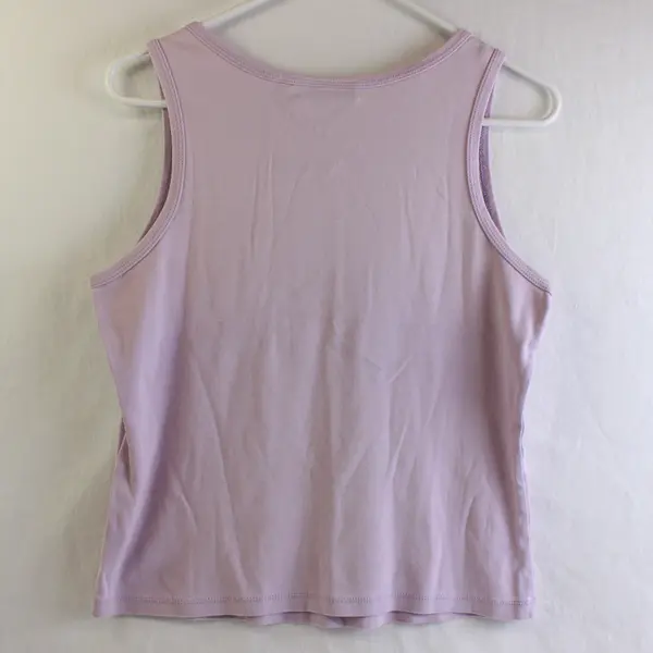 Preview International Women's M Lavender 100% Cotton Wide Strap Tank Top