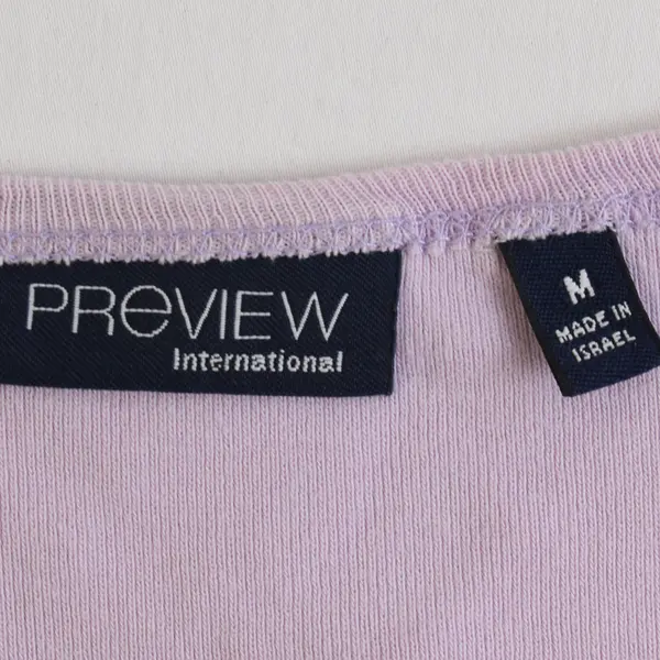 Preview International Women's M Lavender 100% Cotton Wide Strap Tank Top