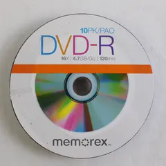 Set Of 10 Memorex DVD-R 10 PK/PAQ 16X 4.7 GB/Go 120 Min (Sealed)