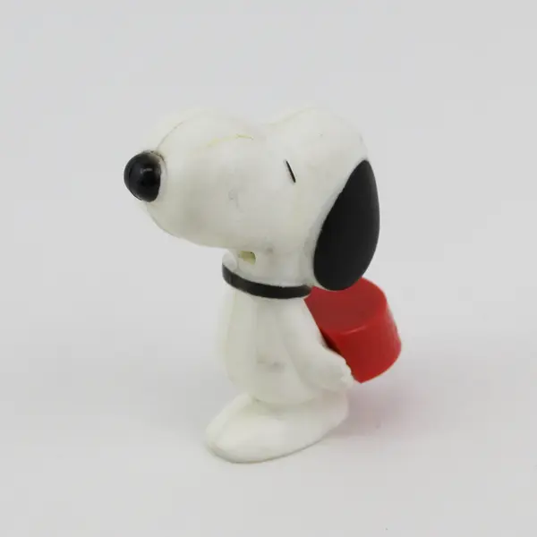 1966 United Feature Syndicate SNOOPY W/ Dog Bowl Plastic Pencil Sharpener